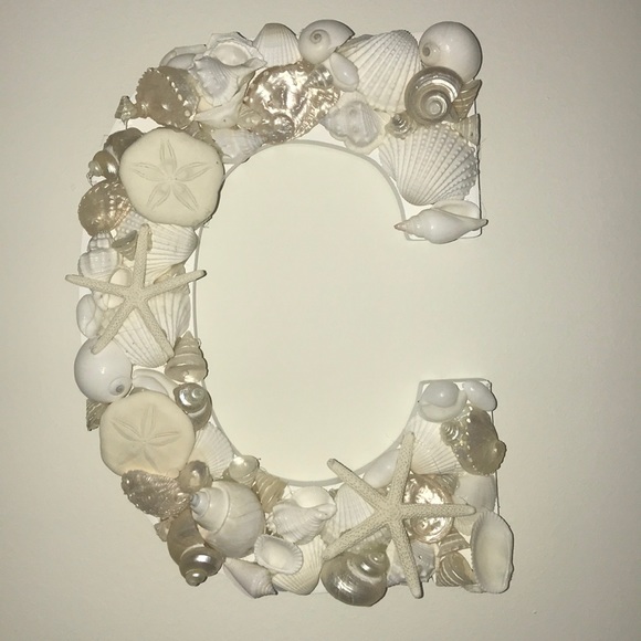 Other - Monogram letters costal sea shell beach decor